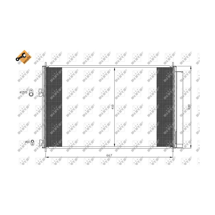 NRF EASY FIT Kondensator, Klimaanlage 35641