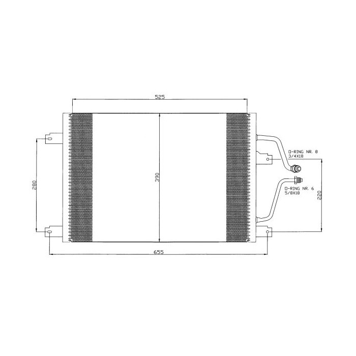 NRF Kondensator, Klimaanlage 35312