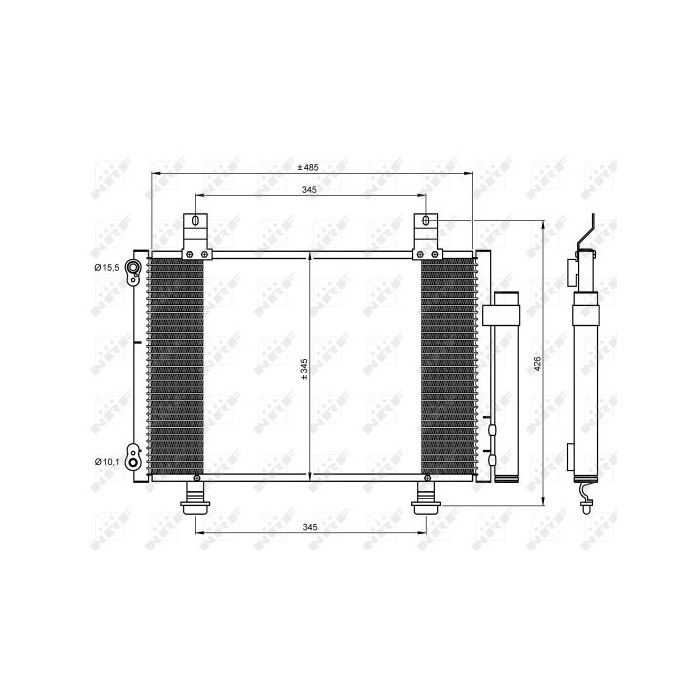 NRF Kondensator, Klimaanlage 35645