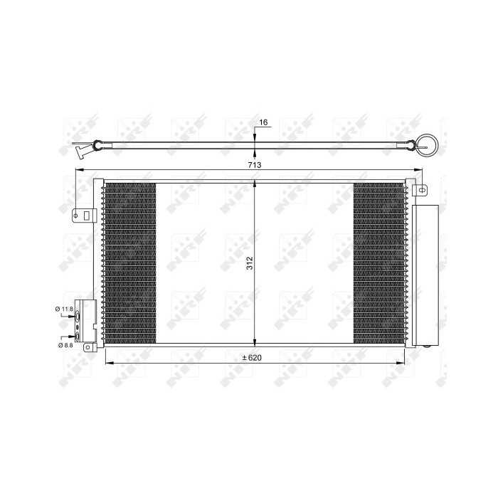 NRF EASY FIT Kondensator, Klimaanlage 35750