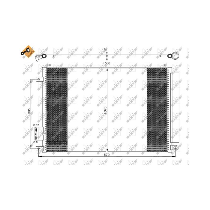 NRF EASY FIT Kondensator, Klimaanlage 35753