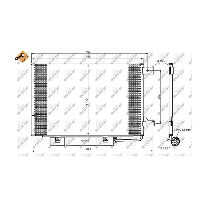 NRF EASY FIT Kondensator, Klimaanlage 35759