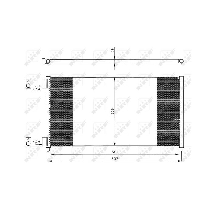 NRF EASY FIT Kondensator, Klimaanlage 35496