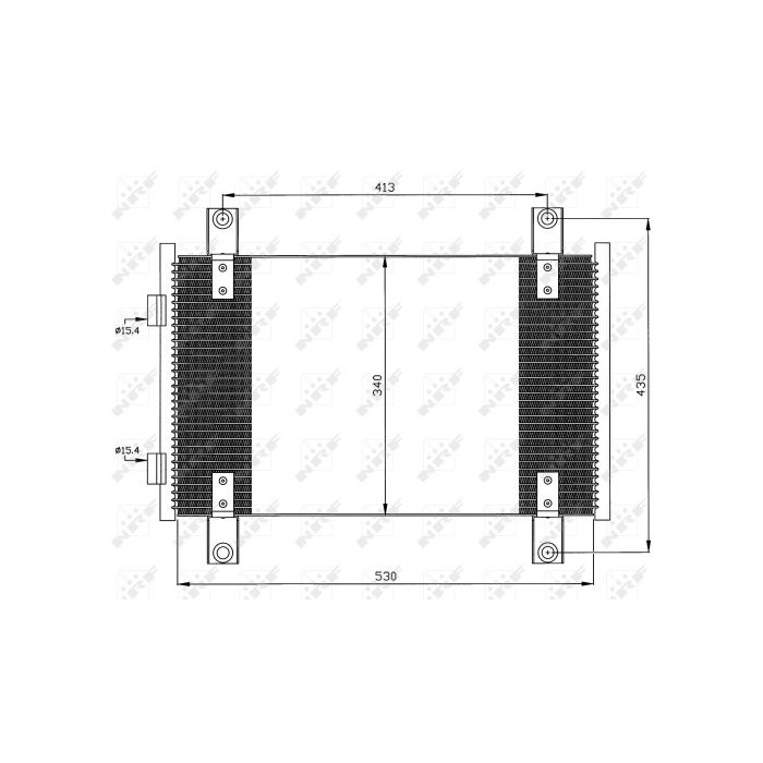 NRF EASY FIT Kondensator, Klimaanlage 35501