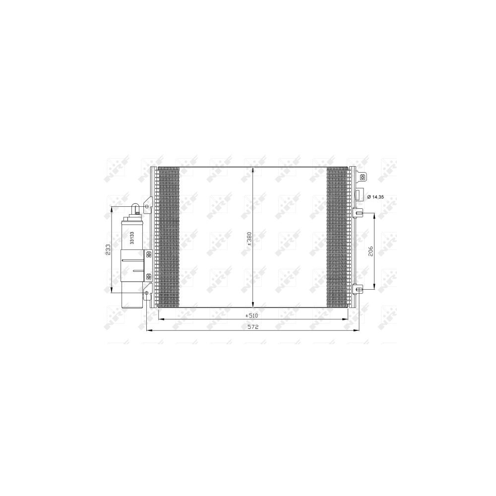 NRF EASY FIT Kondensator, Klimaanlage 35771
