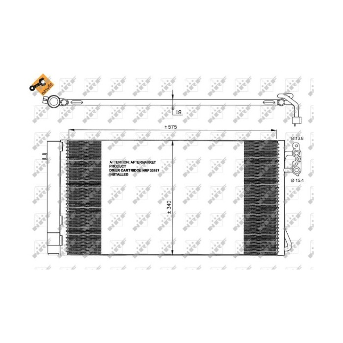 NRF EASY FIT Kondensator, Klimaanlage 35773