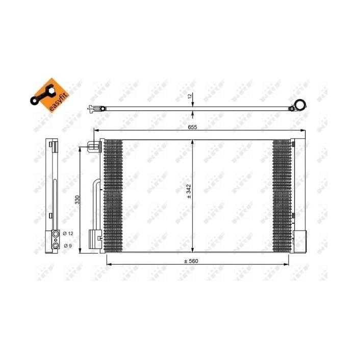 NRF EASY FIT Kondensator, Klimaanlage 35777