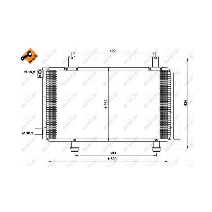 NRF EASY FIT Kondensator, Klimaanlage 35782