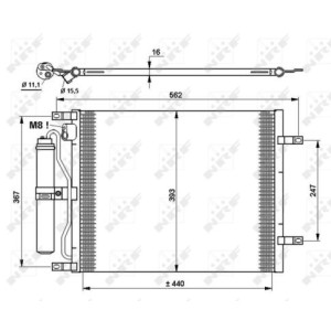 NRF EASY FIT Kondensator, Klimaanlage 35783