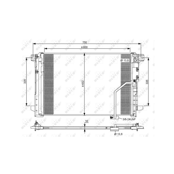NRF EASY FIT Kondensator, Klimaanlage 35793