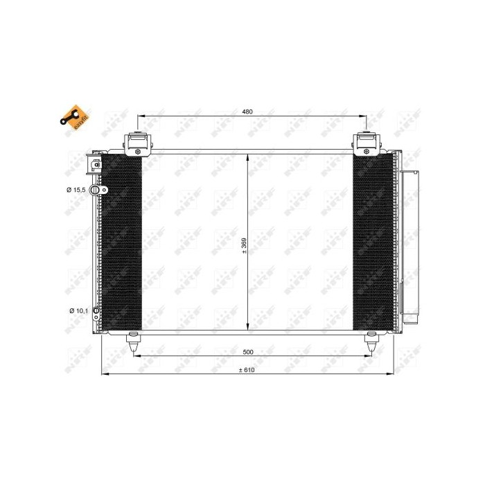 NRF EASY FIT Kondensator, Klimaanlage 35592