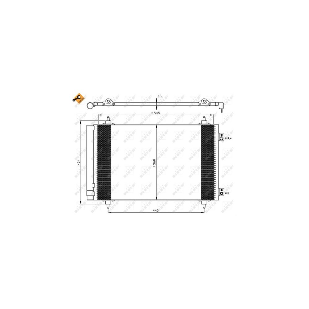 NRF EASY FIT Kondensator, Klimaanlage 35844