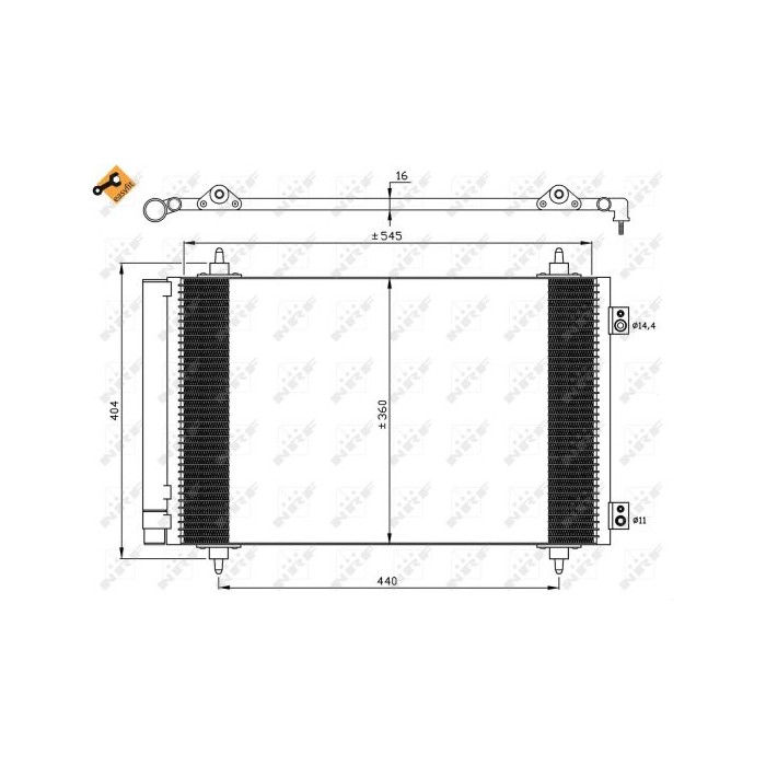 NRF EASY FIT Kondensator, Klimaanlage 35844