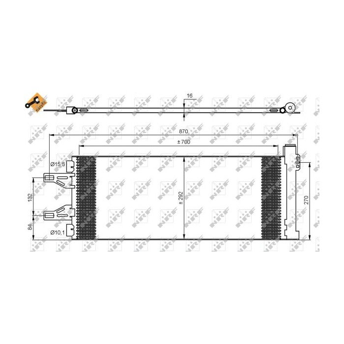 NRF EASY FIT Kondensator, Klimaanlage 35894