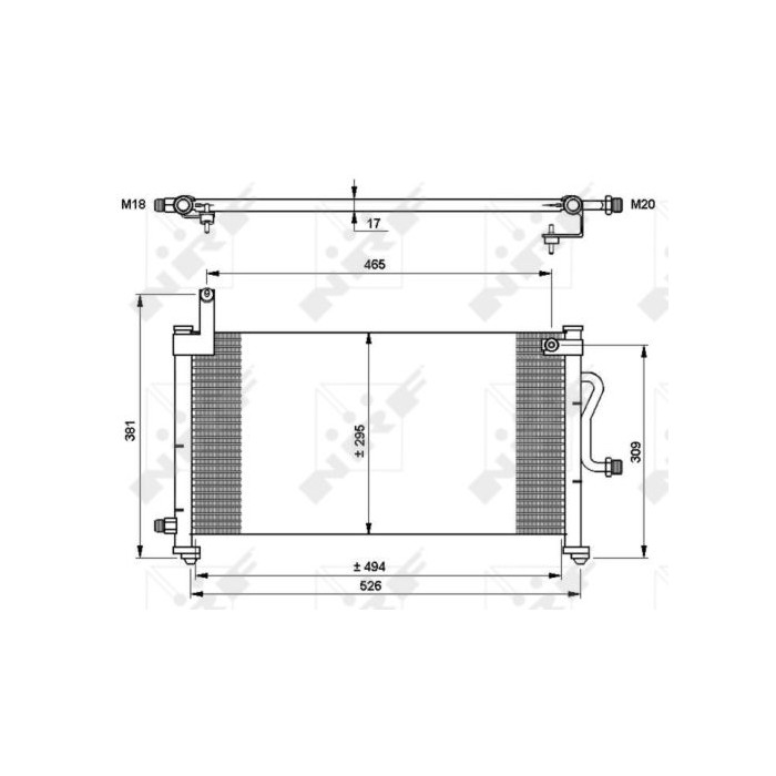 NRF EASY FIT Kondensator, Klimaanlage 35765