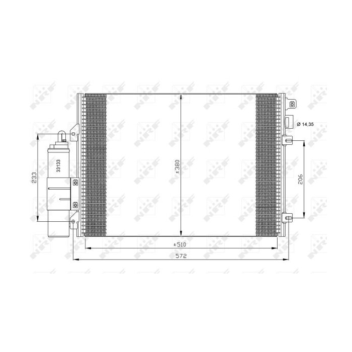 NRF EASY FIT Kondensator, Klimaanlage 35771