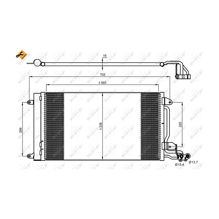 NRF EASY FIT Kondensator, Klimaanlage 35910
