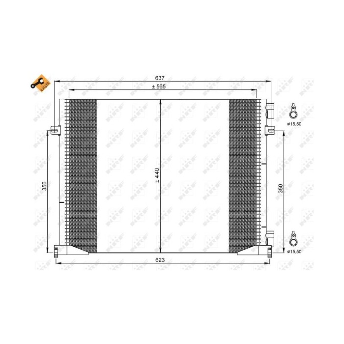NRF EASY FIT Kondensator, Klimaanlage 35914