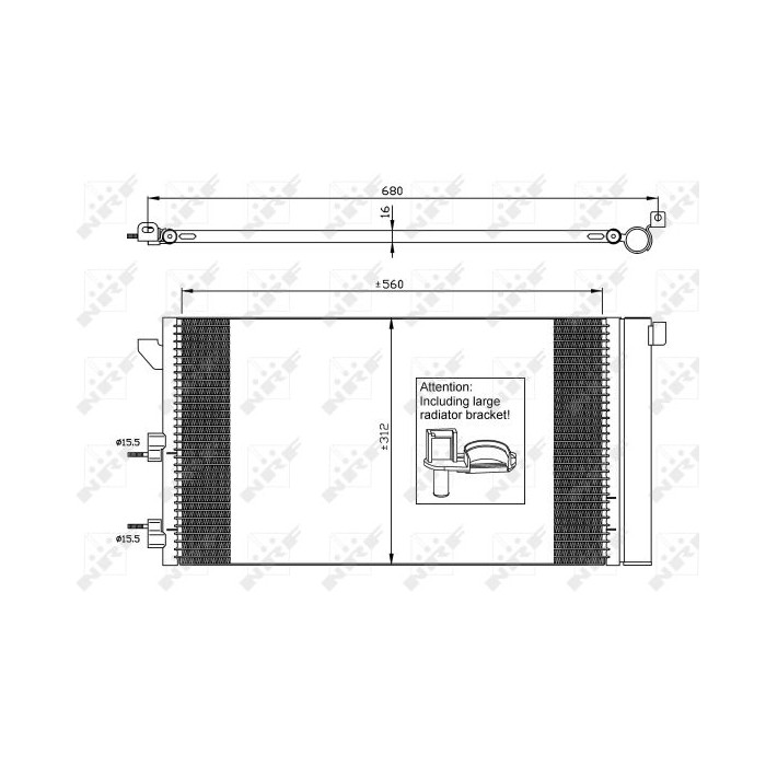 NRF EASY FIT Kondensator, Klimaanlage 35921
