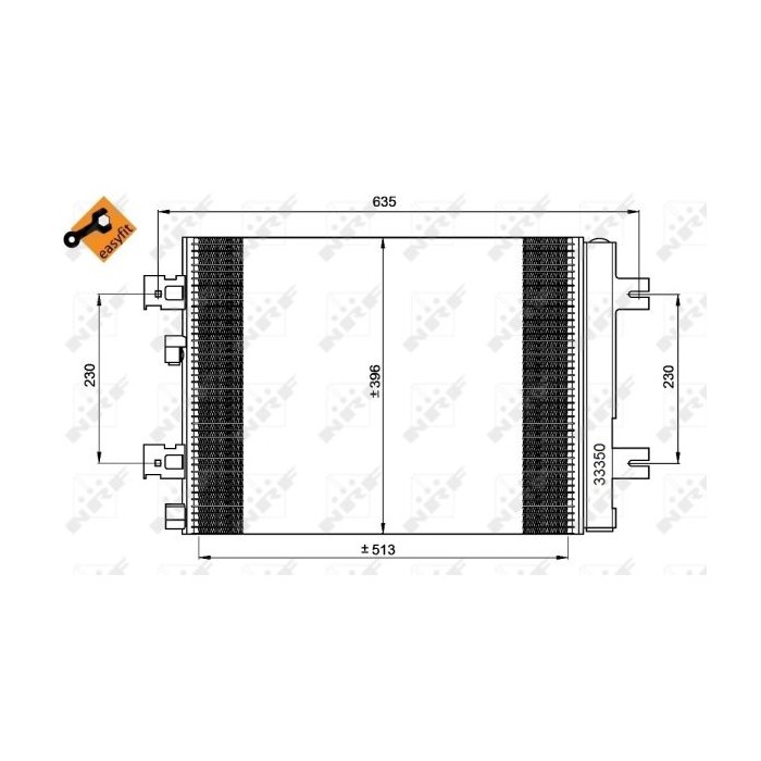 NRF EASY FIT Kondensator, Klimaanlage 35947