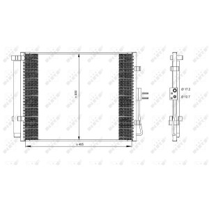 NRF EASY FIT Kondensator, Klimaanlage 35984