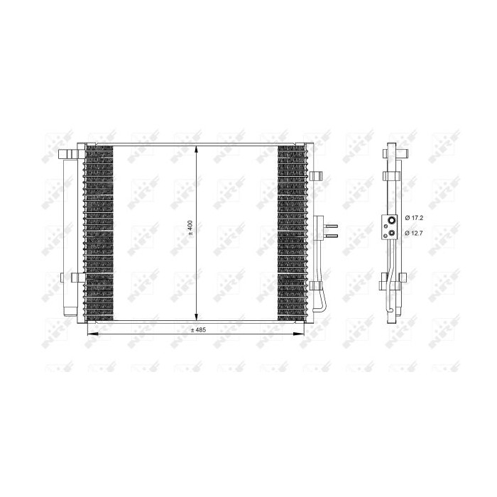 NRF EASY FIT Kondensator, Klimaanlage 35984