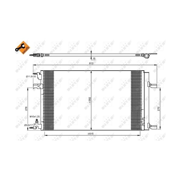 NRF EASY FIT Kondensator, Klimaanlage 35919