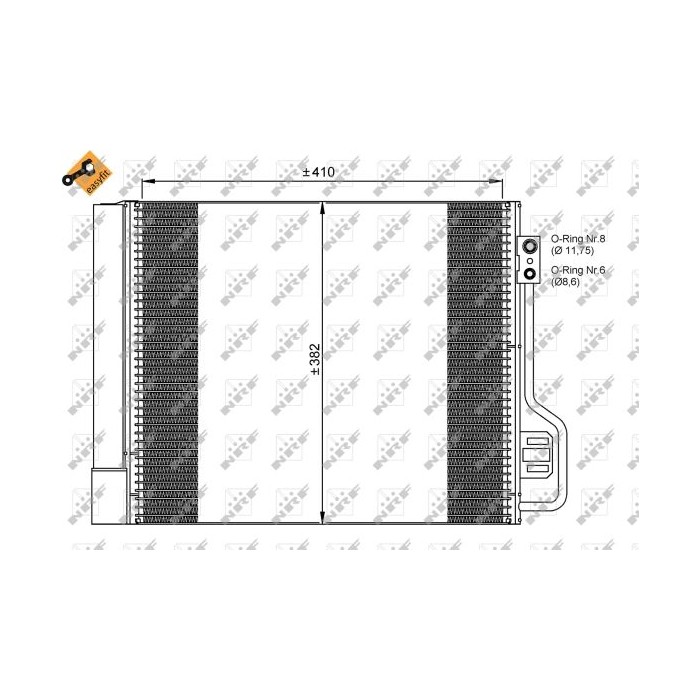 NRF EASY FIT Kondensator, Klimaanlage 35937
