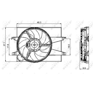 NRF Lüfter, Motorkühlung 47006