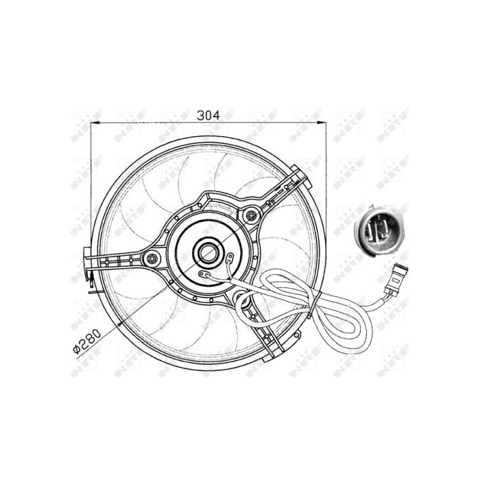 NRF Lüfter, Motorkühlung 47023