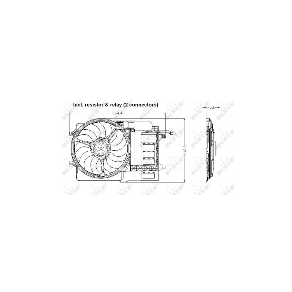 NRF Lüfter, Motorkühlung 47302