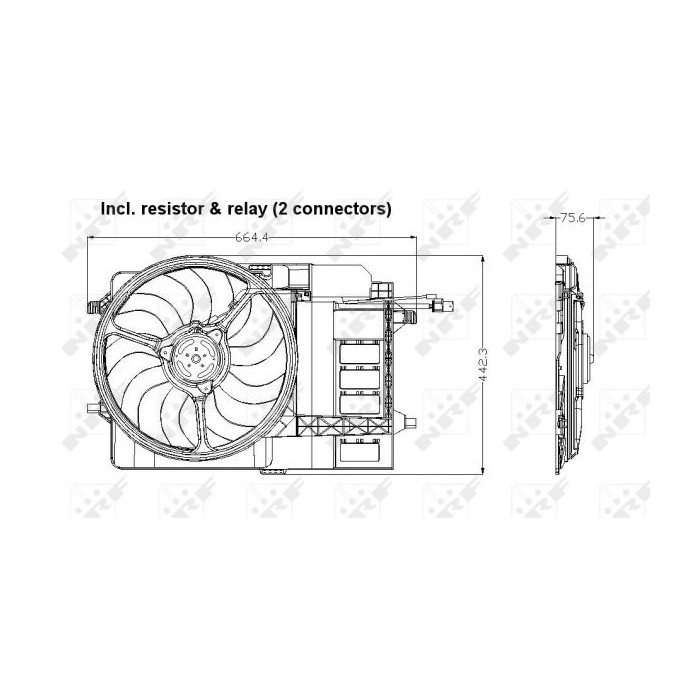 NRF Lüfter, Motorkühlung 47302