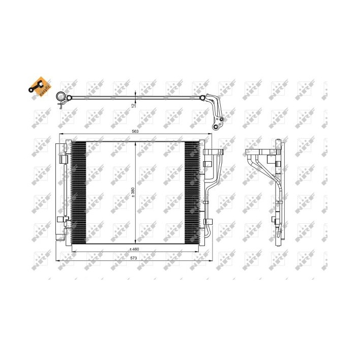 NRF EASY FIT Kondensator, Klimaanlage 35986