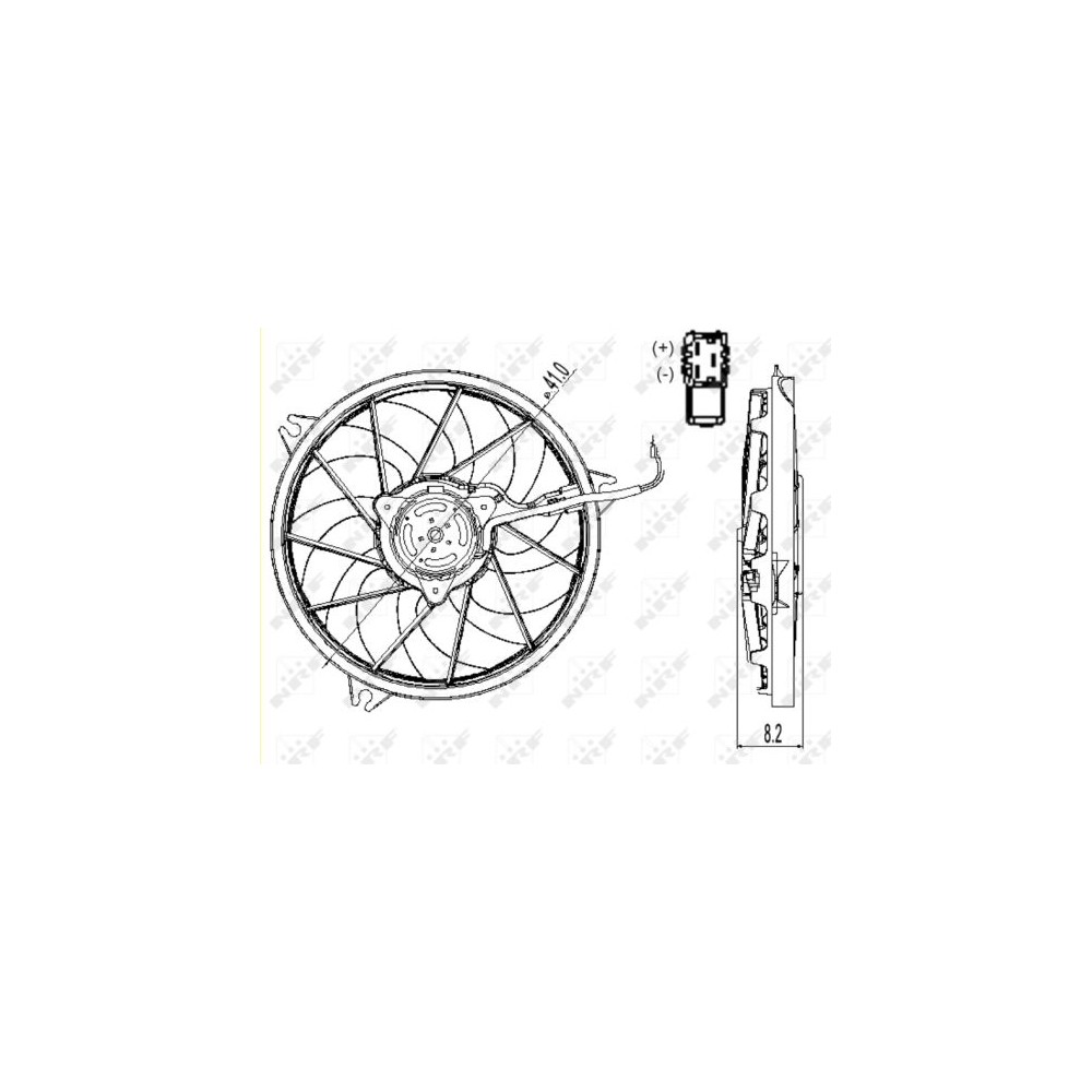 NRF Lüfter, Motorkühlung 47324