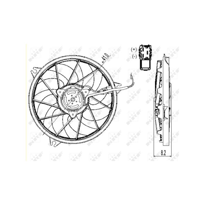NRF Lüfter, Motorkühlung 47324