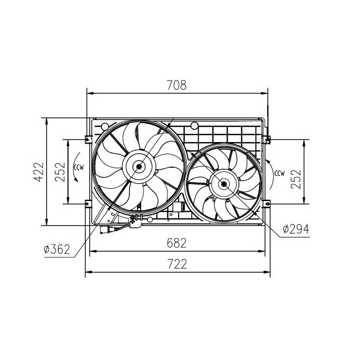 NRF Lüfter, Motorkühlung 47394