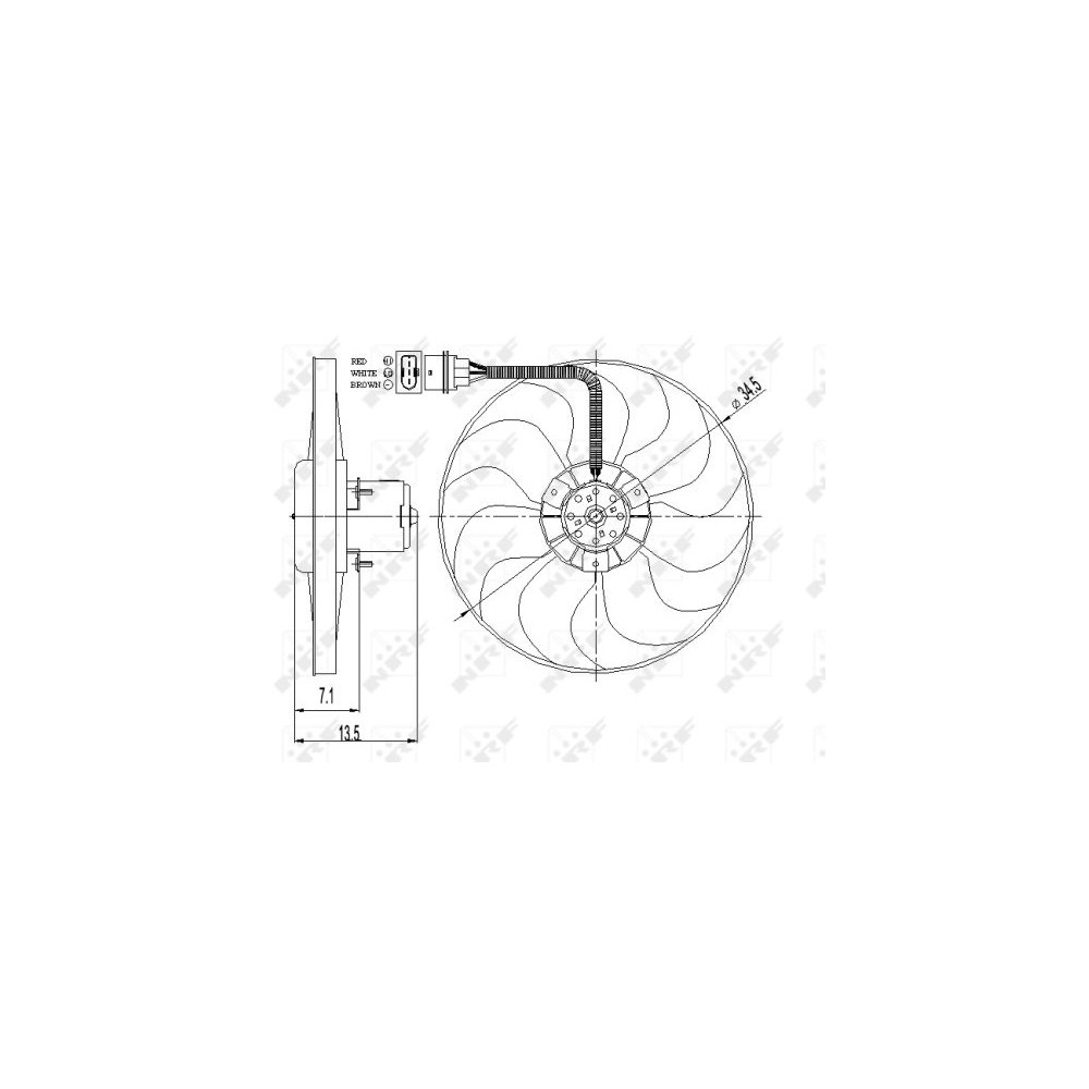 NRF Lüfter, Motorkühlung 47397