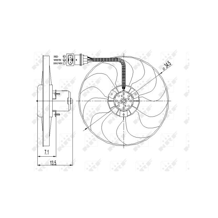 NRF Lüfter, Motorkühlung 47397