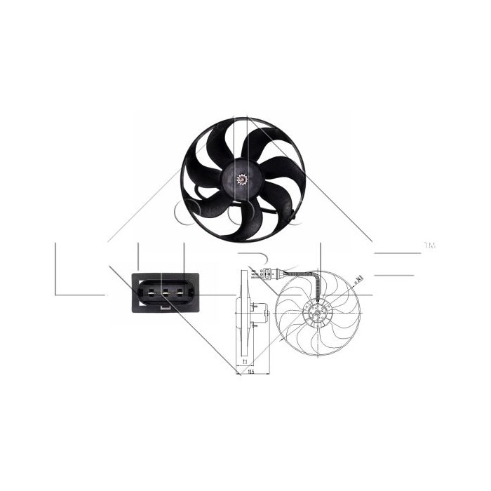 NRF Lüfter, Motorkühlung 47397