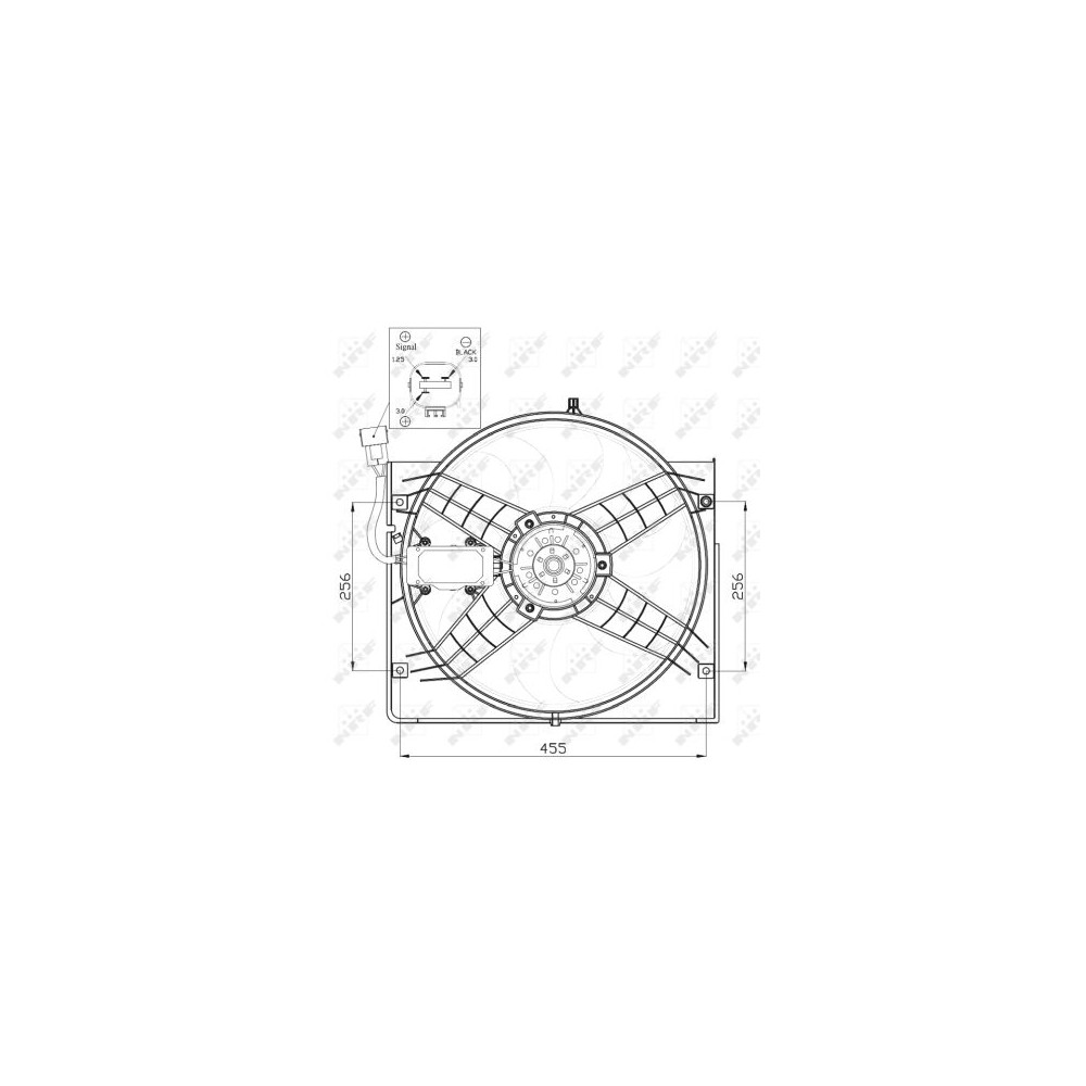 NRF Lüfter, Motorkühlung 47442