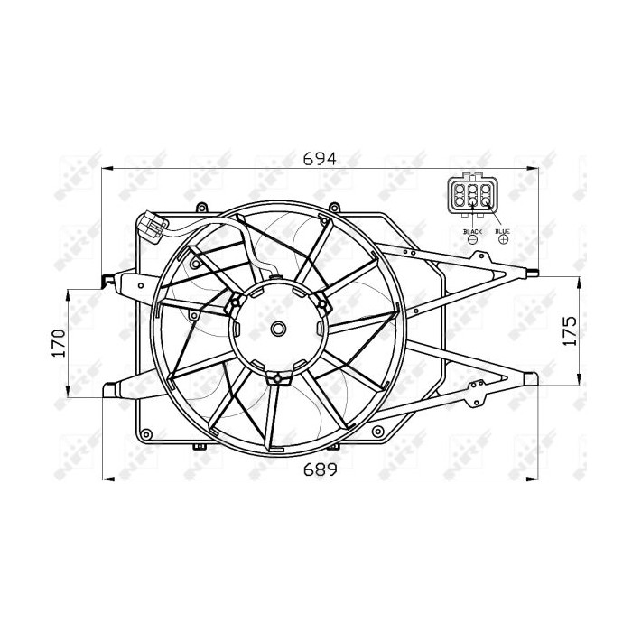 NRF Lüfter, Motorkühlung 47465