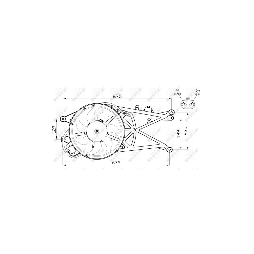 NRF Lüfter, Motorkühlung 47489
