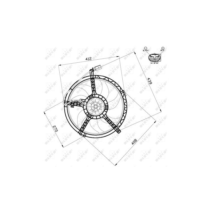 NRF Lüfter, Motorkühlung 47509