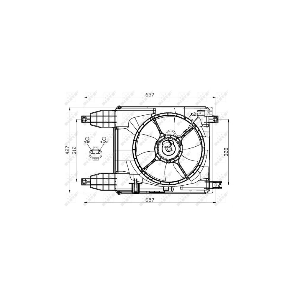 NRF Lüfter, Motorkühlung 47537