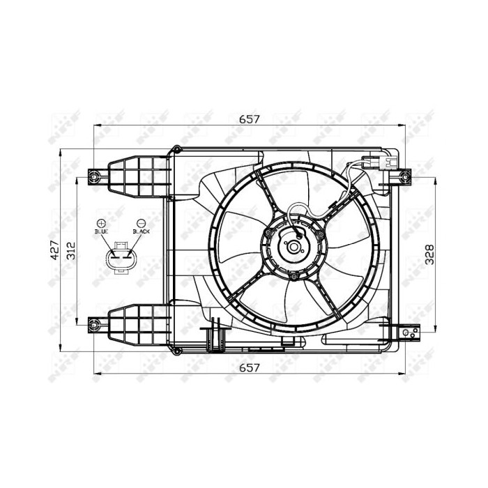 NRF Lüfter, Motorkühlung 47537