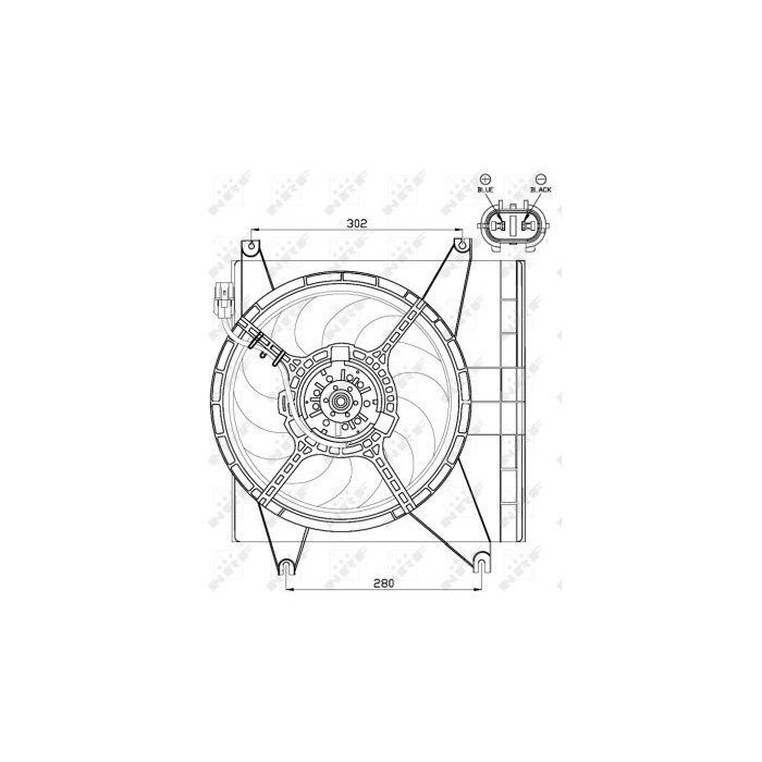 NRF Lüfter, Motorkühlung 47547