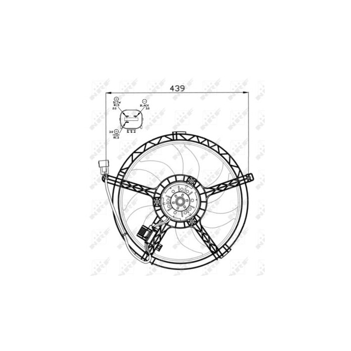 NRF Lüfter, Motorkühlung 47553
