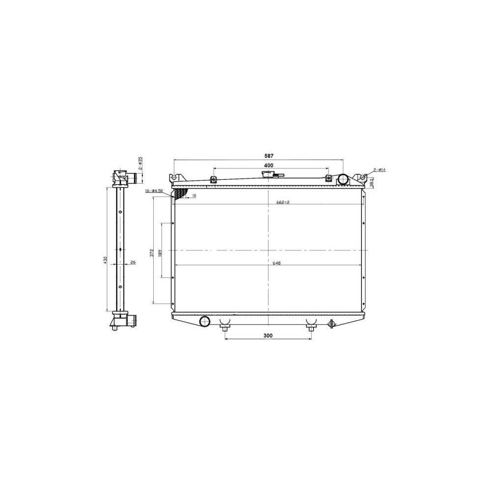 NRF Kühler, Motorkühlung 503492