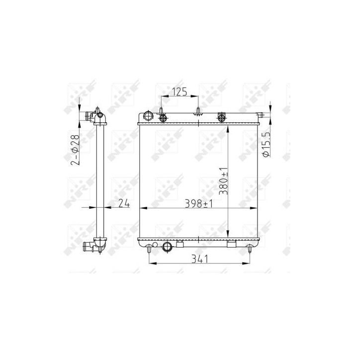 NRF Economy Class Kühler, Motorkühlung 50429A