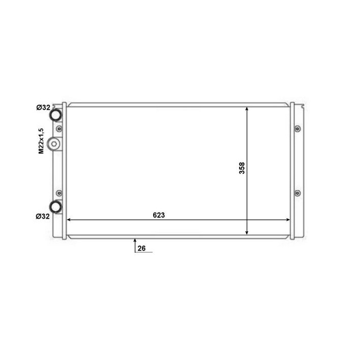 NRF Kühler, Motorkühlung 50457